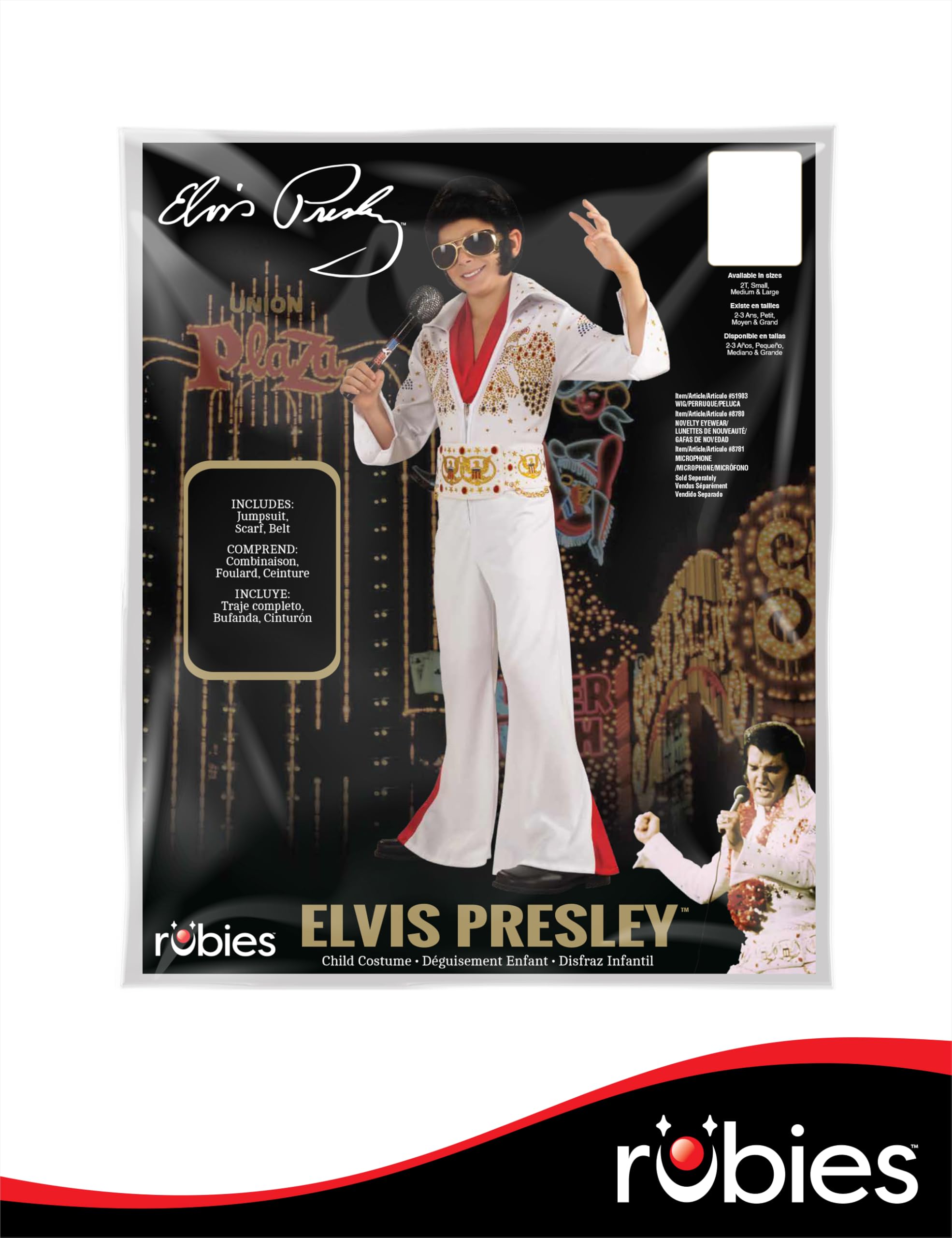 Rubies Elvis Presley: Elvis Presley Costume for Kids, Boy's Large - Image 7