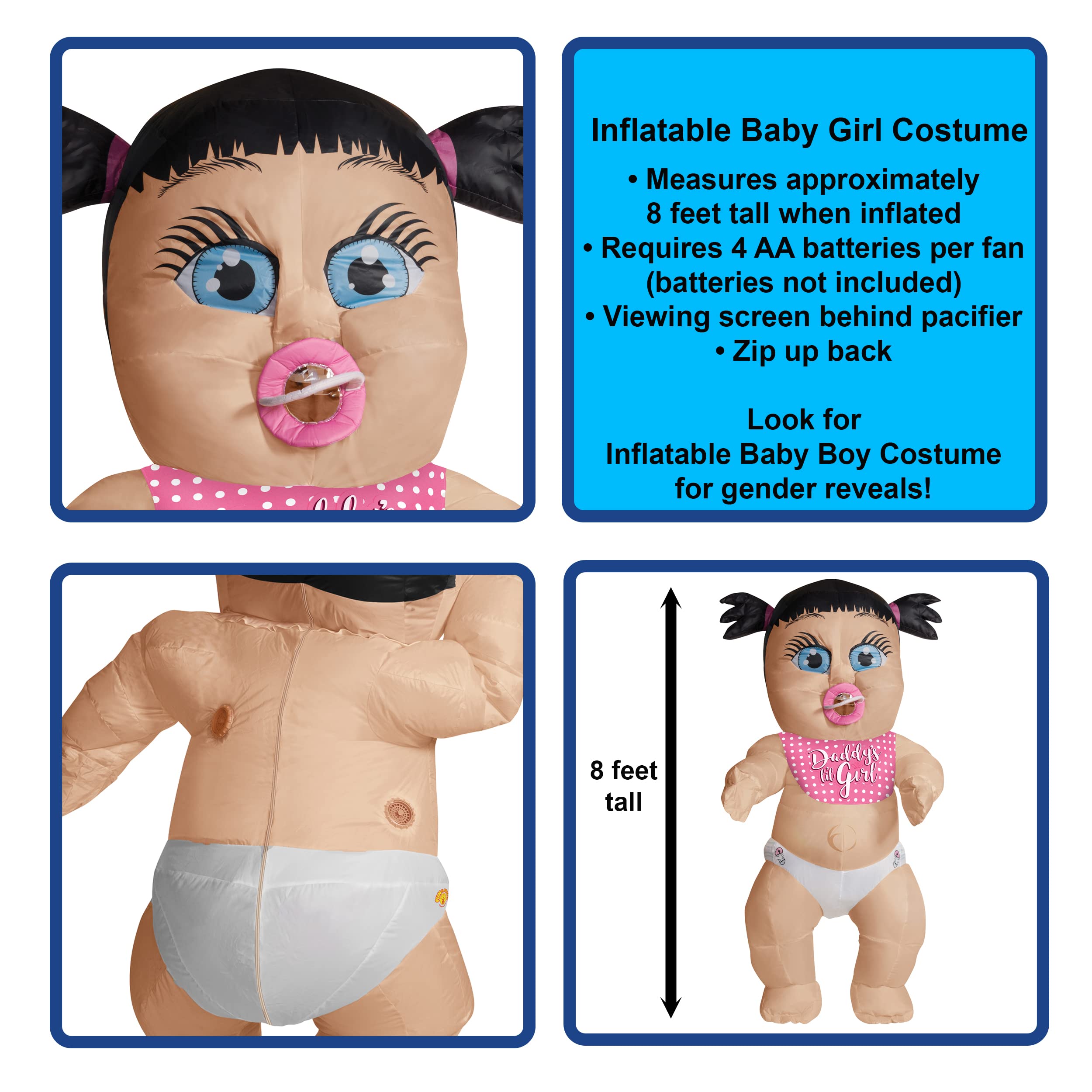 Rubies Inflatable Baby Girl Adult Costume - Image 4