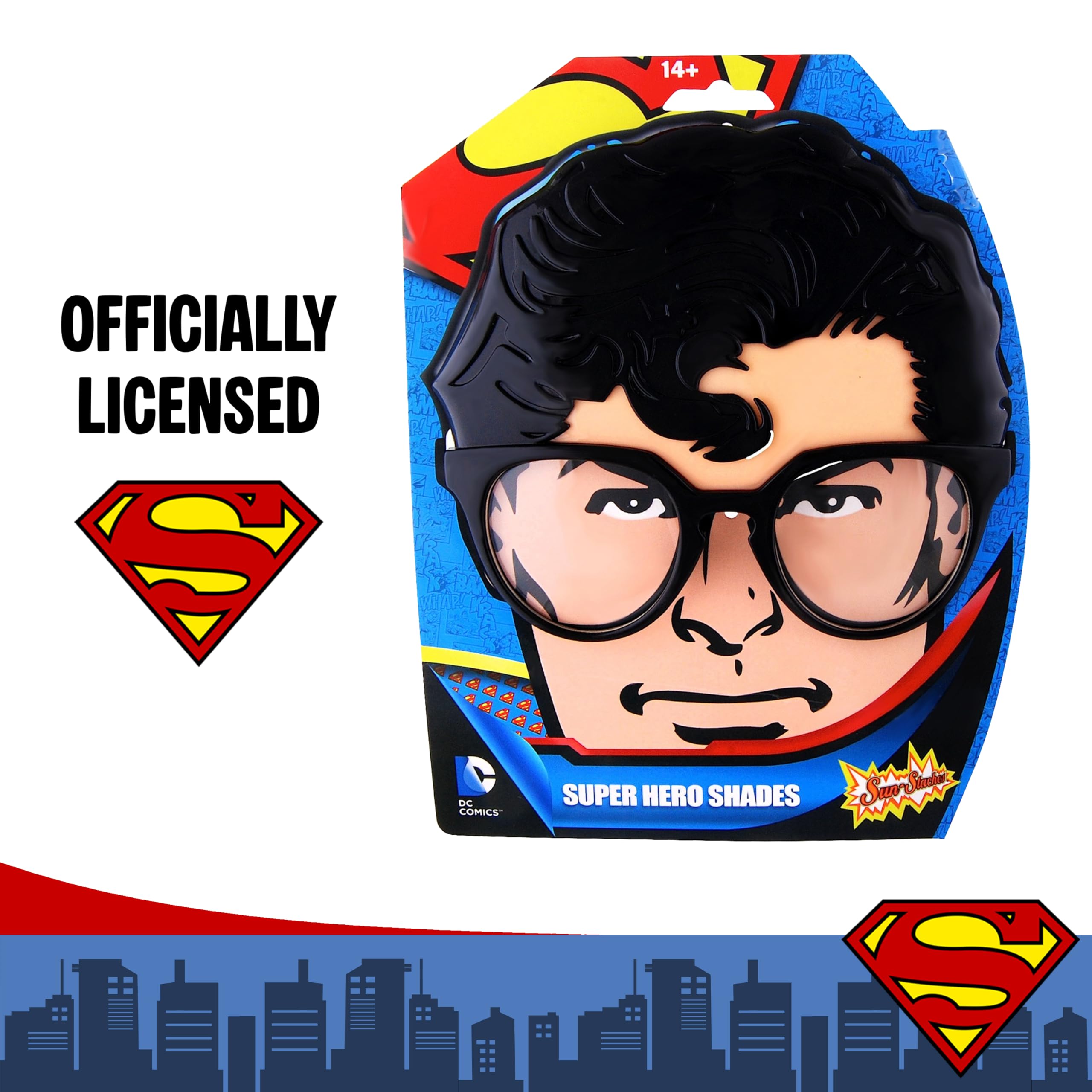 Sun-Staches Batman Sunglasses | DC Comics Costume Accessory | UV 400 | One Size Fits Most - Image 3